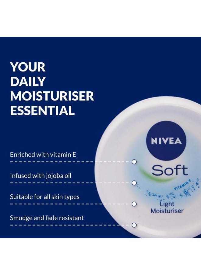 Nivea Soft light Moisturizer, 50ml - Image 4
